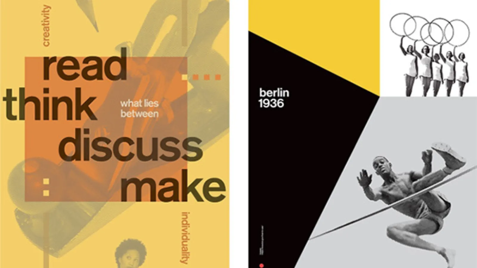 Two poster designs by Professor Paul Nini
