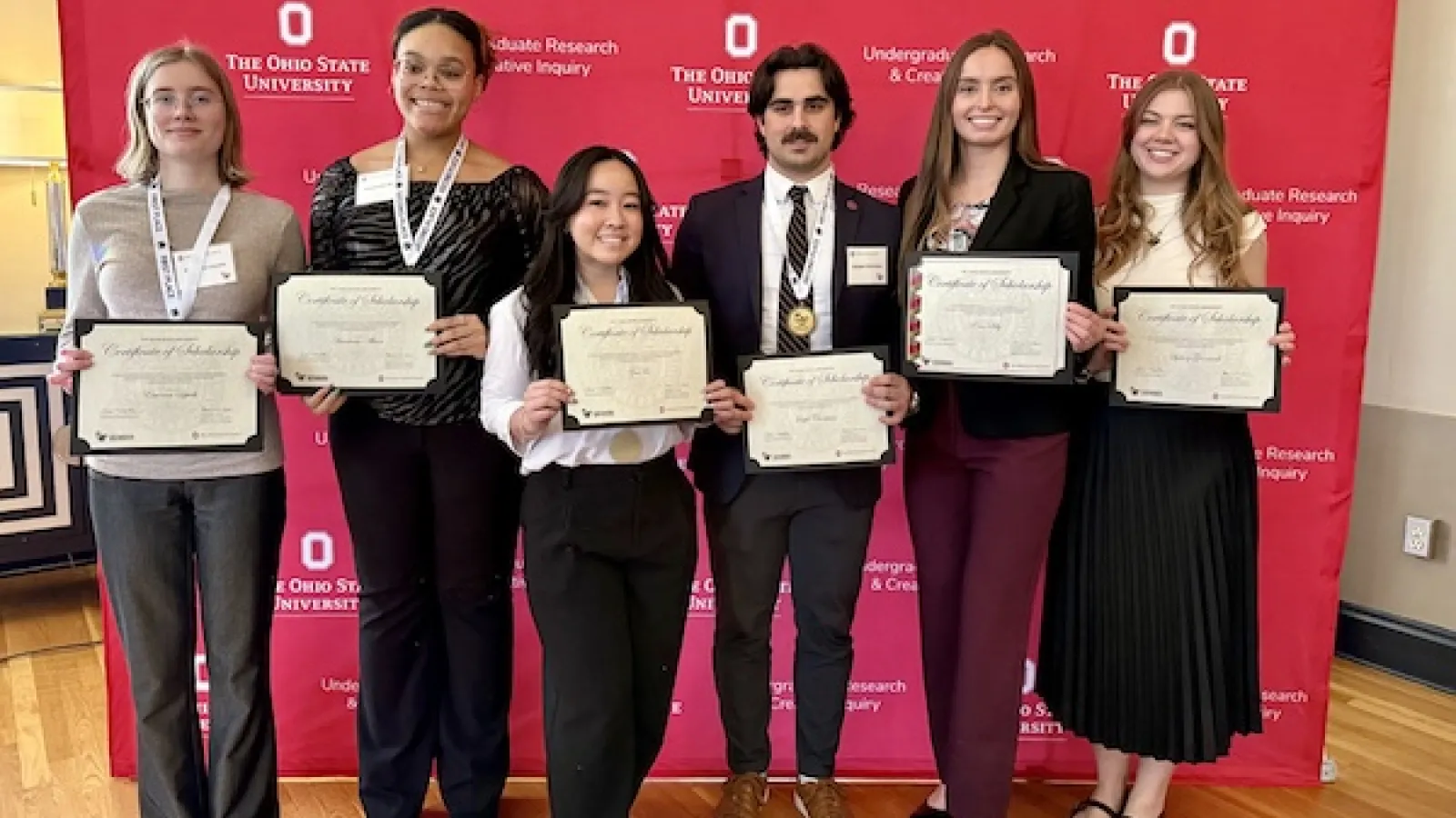 Smiling award recipients