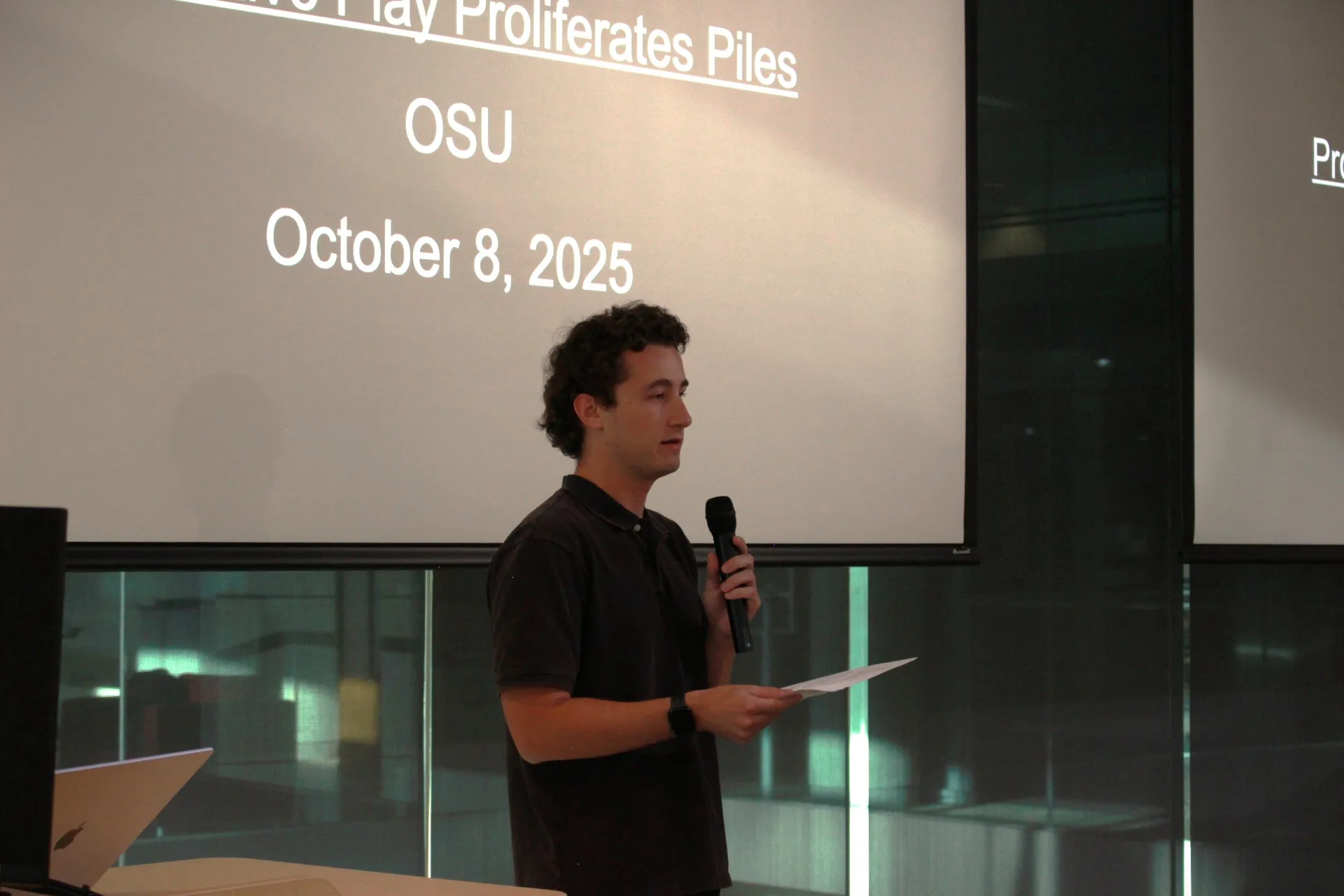 Student Will introducing Bed Denzer