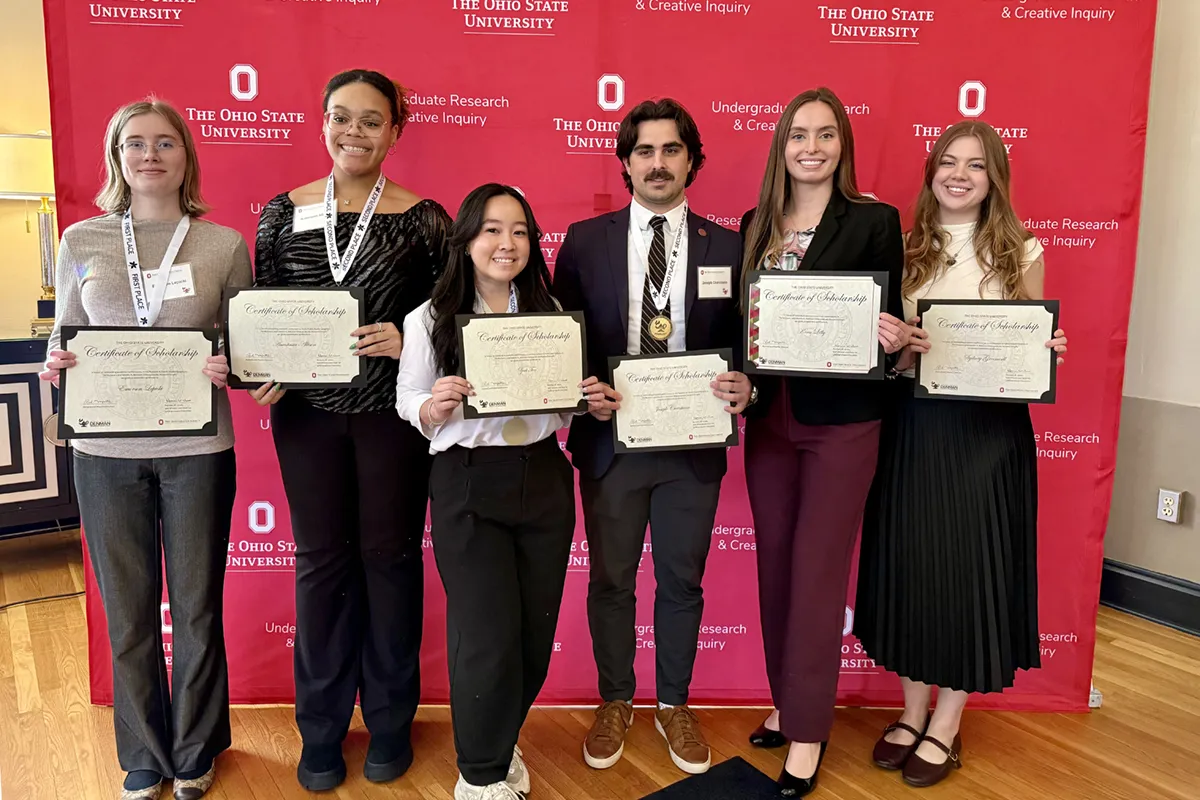 Smiling award recipients